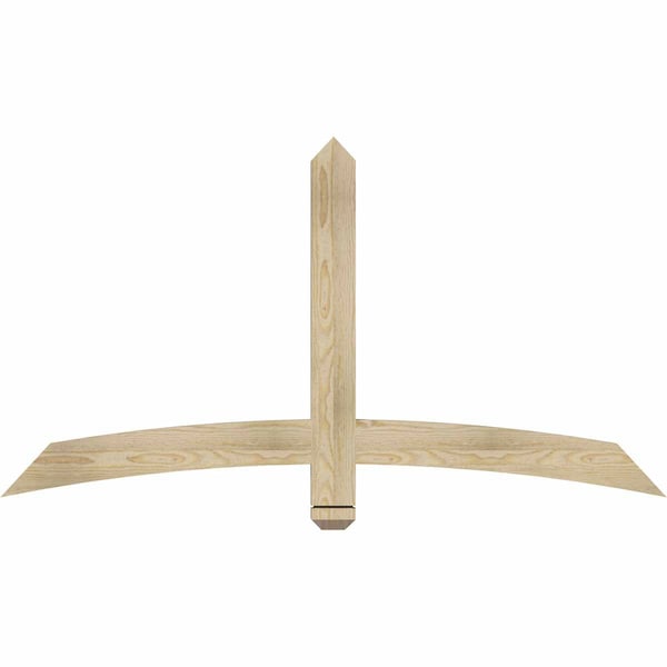 Ekena Millwork Bellingham Rough Sawn Timber Gable Bracket, Douglas Fir, 60"W x 32"H x 2"D x 4"F, 13/12 Pitch GBW060X32X0204BEL00RDF - main